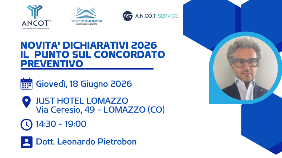 NOVITA' DICHIARATIVI 2026 IL  PUNTO SUL CONCORDATO PREVENTIVO